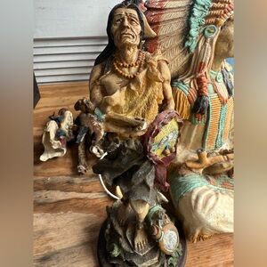 Native American Warrior Figurine